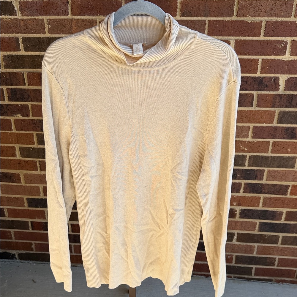 Chico's Soft Beige Knit Sweater